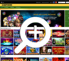 24Pokies Casino Home Page