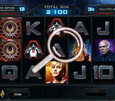 Battlestar Galactica Pokie Base Game Mode