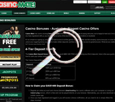 Casino Mate Online Bonus Page