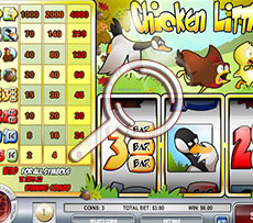 Chicken Little Pokie Play Screen