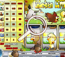 Chicken Little Pokie Play Screen