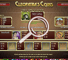 Cleopatra's Coins Pokie