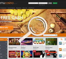 Emu Casino Home Page