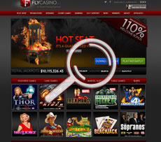 Fly Casino Home Page