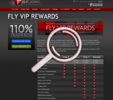 Fly Casino VIP Page