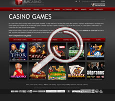 Fly Casino Games Page