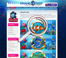 Grand Reef Promoitions Page