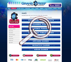Grand Reef Games Page