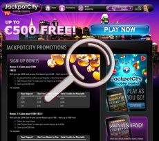Jackpot City Casino Promotions Page