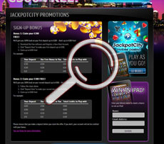 Jackpot City Mobile Casino Promotions Page