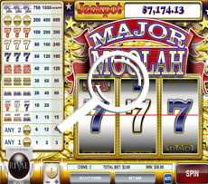 Major Moolah Pokie Play Screen