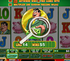 Mr Cash Back Pokie play Screen