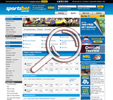 Sportsbet.Com.Au Rugby Page