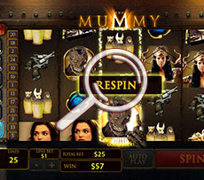 The Mummy Pokie Play Screen