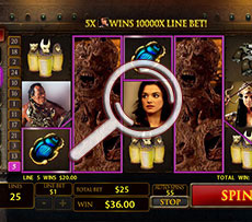 The Mummy Pokie Play Screen