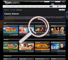 Titan Casino Games Page